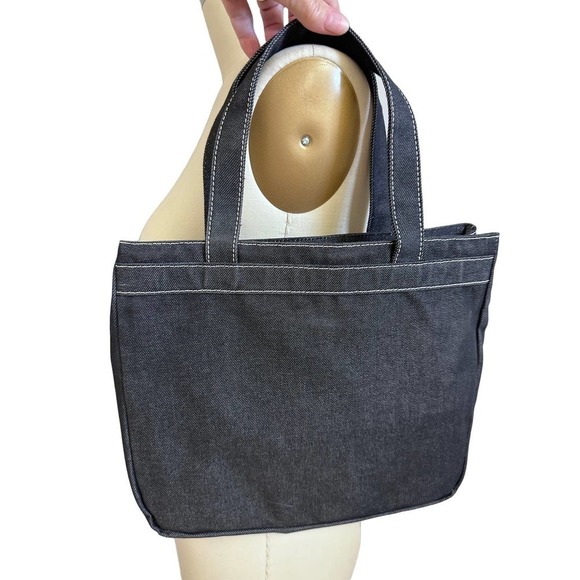 Botkier NWT Black Denim Tote Bag 2006 Model w/ Logo - Picture 6 of 7